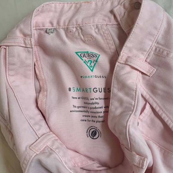 GUESS Women's Pink Tencel Cuffed Ankle Zip Leg Bowie Cargo Chino Pants Size 27 - Picture 3 of 10